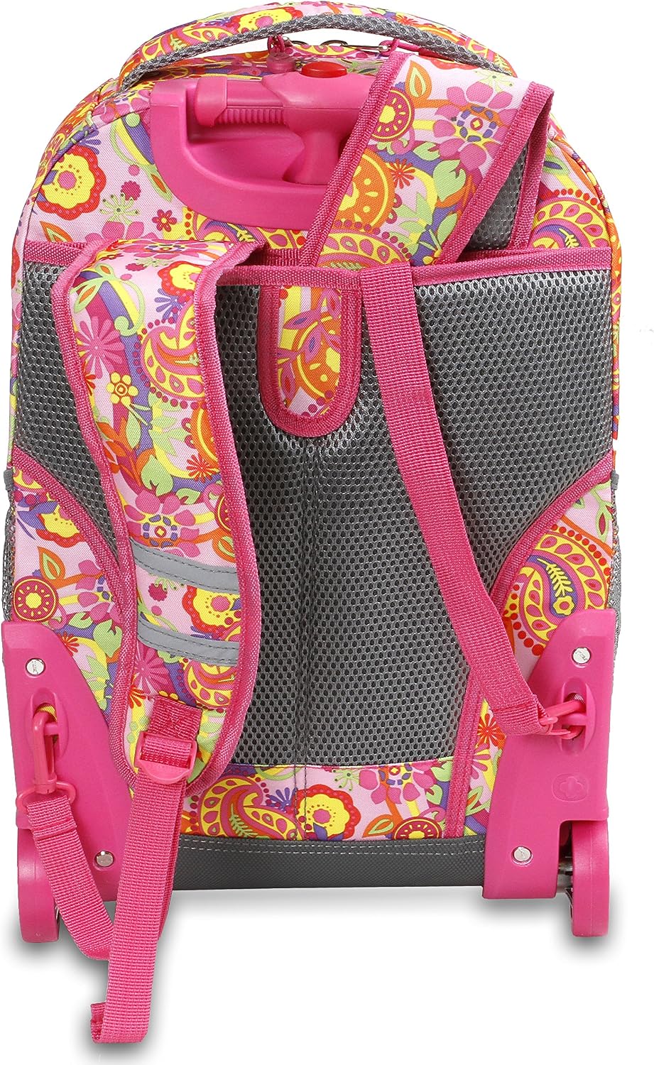 Sunrise Kids Rolling Backpack with Wheels for Girls Boys, Roller Bookbag for School, 18 x 13 x 9 Inches, Confetti - Colors A