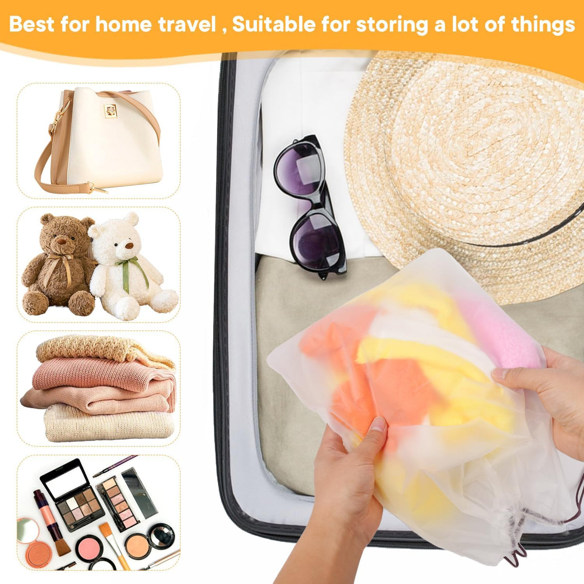 25 Pack Shoe Bags for Travel, 11.8" x 15.7" Waterproof Travel Shoe Bags for Packing,Large Travel Bag for Shoes, Storage Bags for Travel Essentials