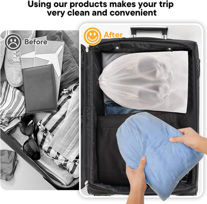 25 Pack Shoe Bags for Travel, 11.8" x 15.7" Waterproof Travel Shoe Bags for Packing,Large Travel Bag for Shoes, Storage Bags for Travel Essentials