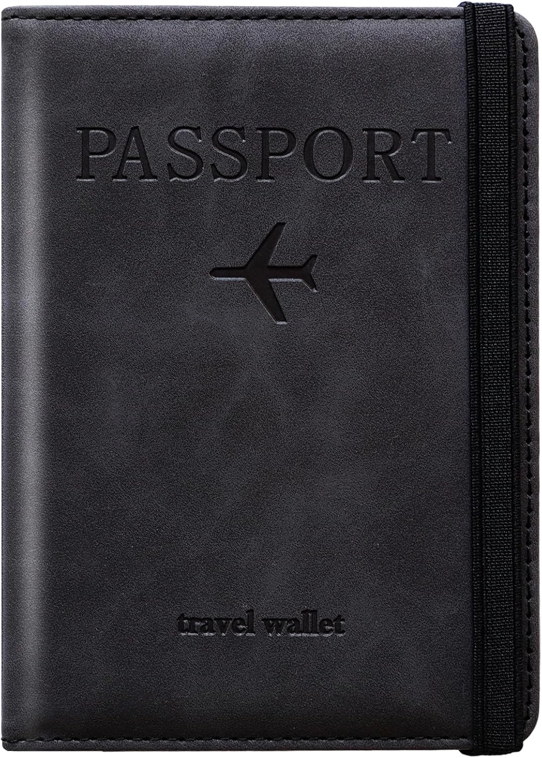 Family Passport Holder for Travel Women and Men RFID Blocking Passport Holder with Zipper Multi-functional Passport Wallet Passport Case Passport cover Travel Essentials