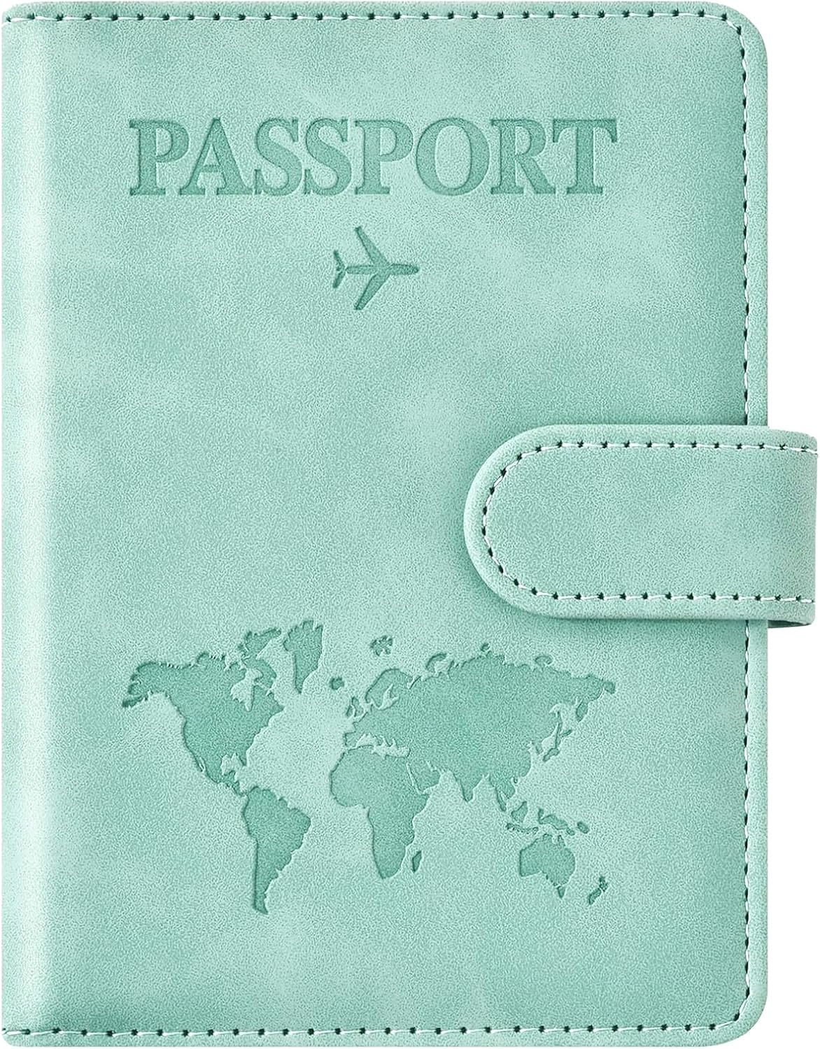 Family Passport Holder for Travel Women and Men RFID Blocking Passport Holder with Zipper Multi-functional Passport Wallet Passport Case Passport cover Travel Essentials