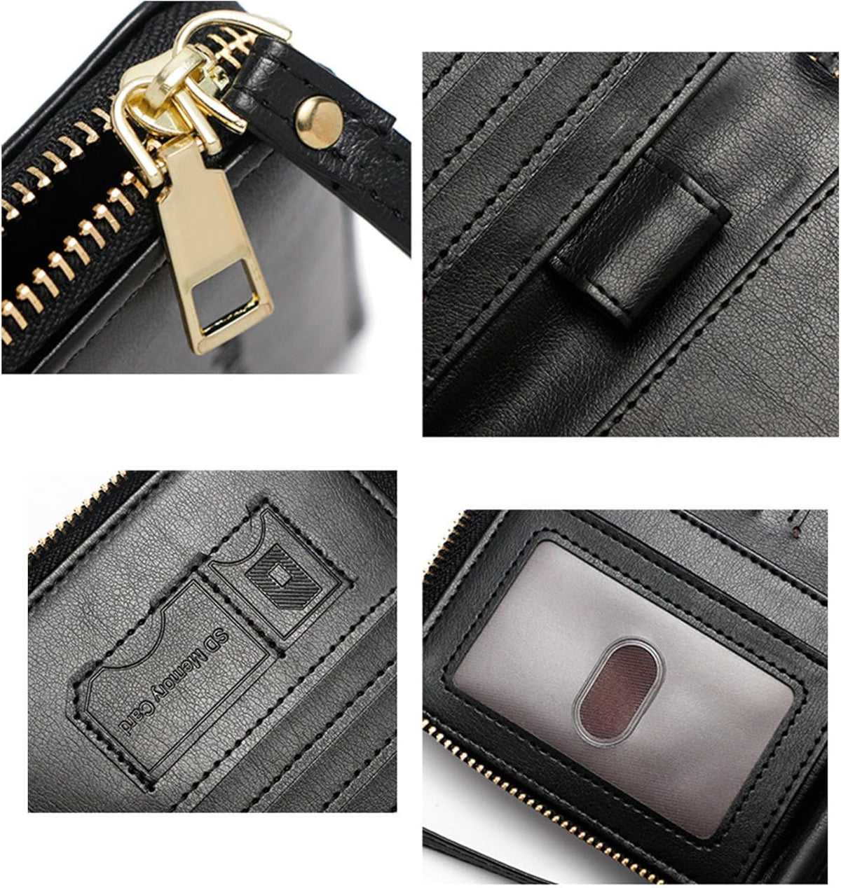 Family Passport Holder for Travel Women and Men RFID Blocking Passport Holder with Zipper Multi-functional Passport Wallet Passport Case Passport cover Travel Essentials