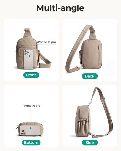Small Crossbody Bags for Women, Puffer Sling Bag Fanny Packs, Purses Hobo Handbag for Daily Travel Hiking