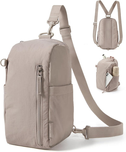Small Crossbody Bags for Women, Puffer Sling Bag Fanny Packs, Purses Hobo Handbag for Daily Travel Hiking