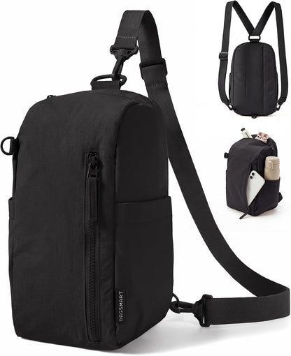 Small Crossbody Bags for Women, Puffer Sling Bag Fanny Packs, Purses Hobo Handbag for Daily Travel Hiking