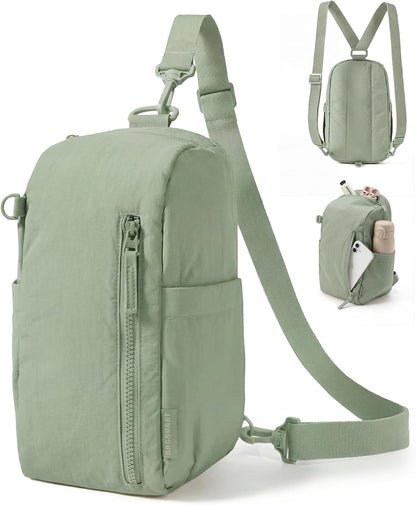 Small Crossbody Bags for Women, Puffer Sling Bag Fanny Packs, Purses Hobo Handbag for Daily Travel Hiking