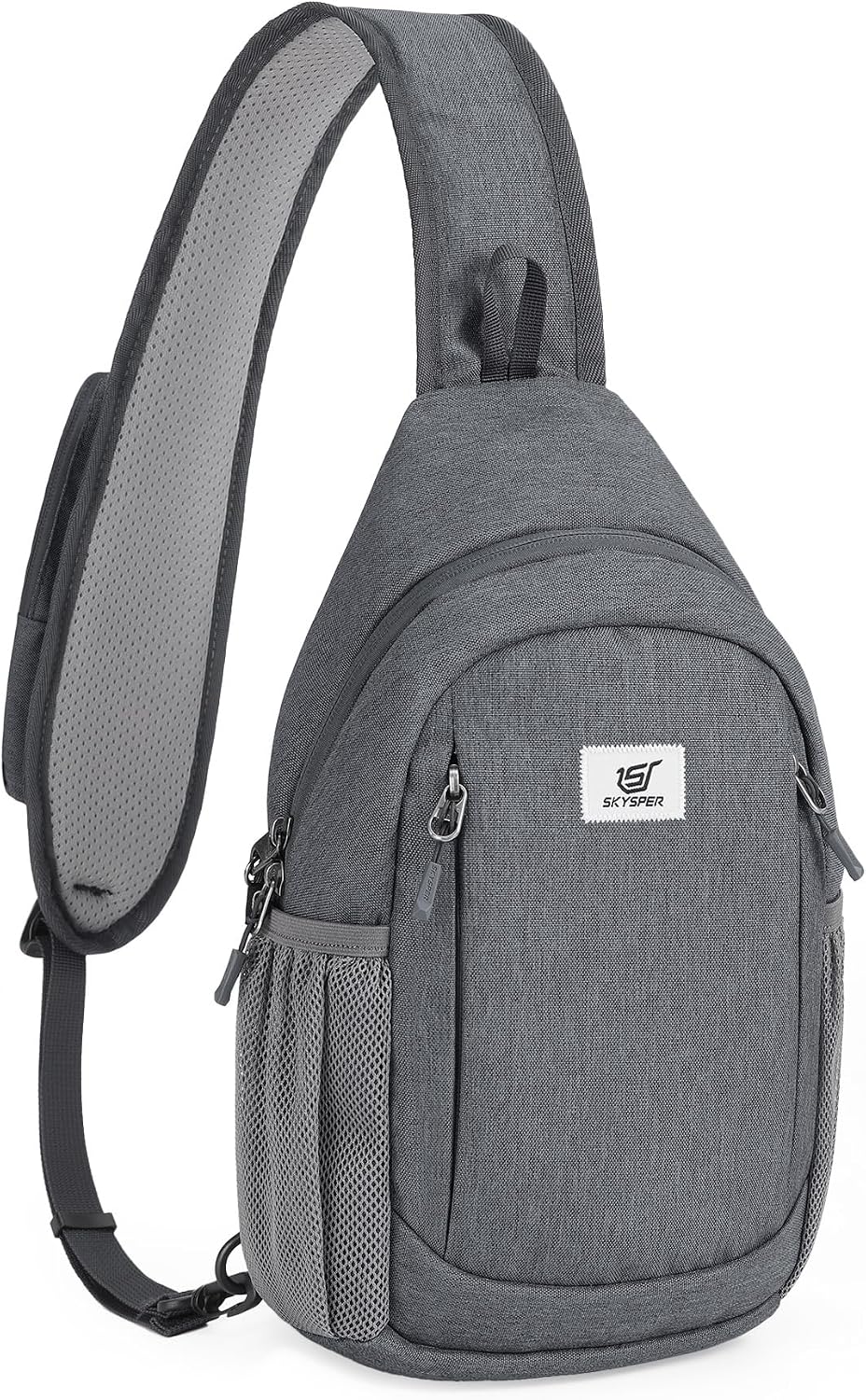 Sling Bag RFID Cross Body Bag Anti Theft Crossbody Backpack Travel Shoulder Daypack(Black)