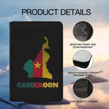 Passport Holder Cover South Korea South Korean Flag Map PU Leather Case Wallet Passport Book Protector for Women Men Flying Travel Fashion Gift