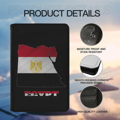 Passport Holder Cover South Korea South Korean Flag Map PU Leather Case Wallet Passport Book Protector for Women Men Flying Travel Fashion Gift
