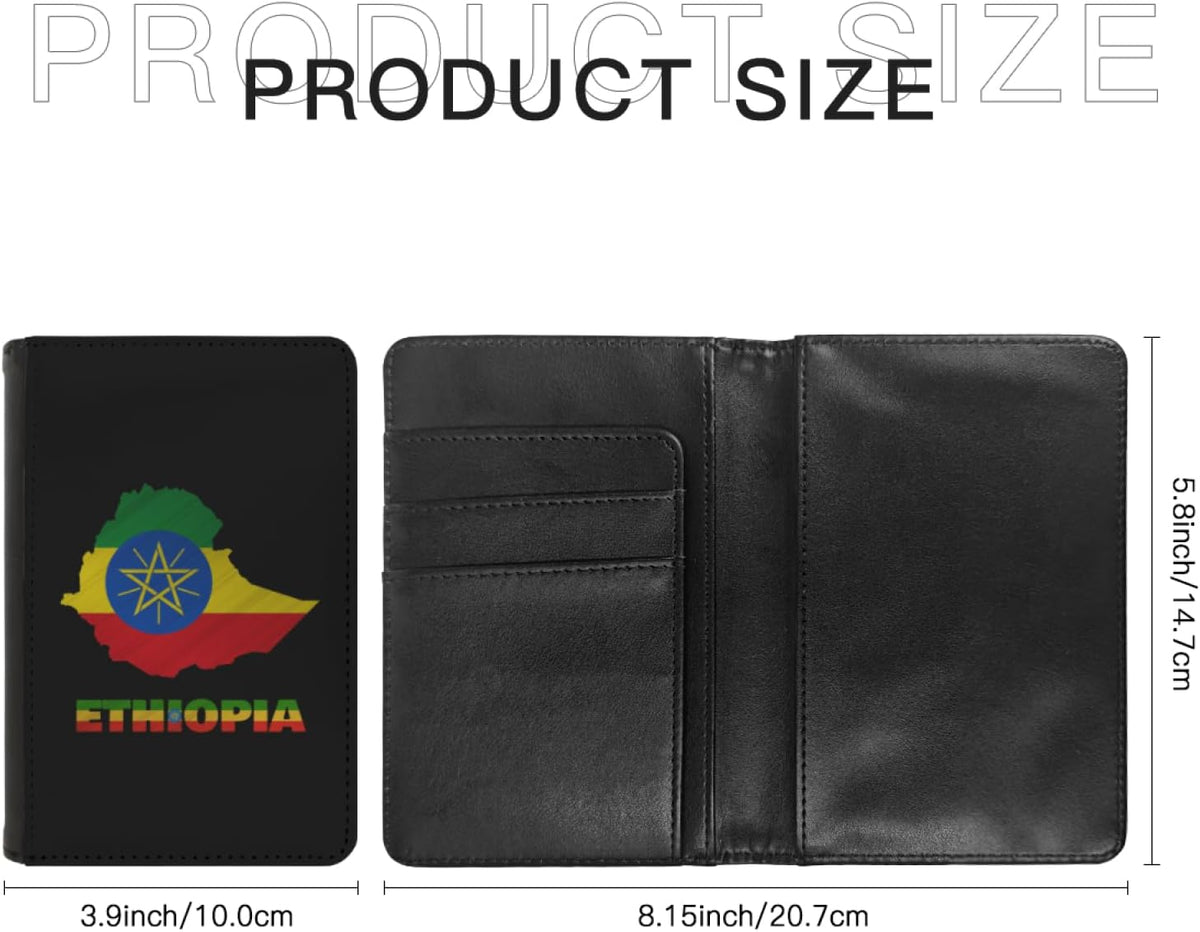 Passport Holder Cover South Korea South Korean Flag Map PU Leather Case Wallet Passport Book Protector for Women Men Flying Travel Fashion Gift