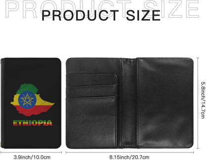 Passport Holder Cover South Korea South Korean Flag Map PU Leather Case Wallet Passport Book Protector for Women Men Flying Travel Fashion Gift