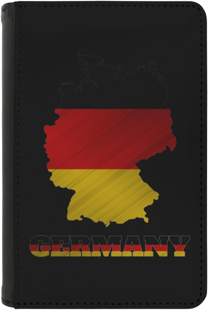 Passport Holder Cover South Korea South Korean Flag Map PU Leather Case Wallet Passport Book Protector for Women Men Flying Travel Fashion Gift