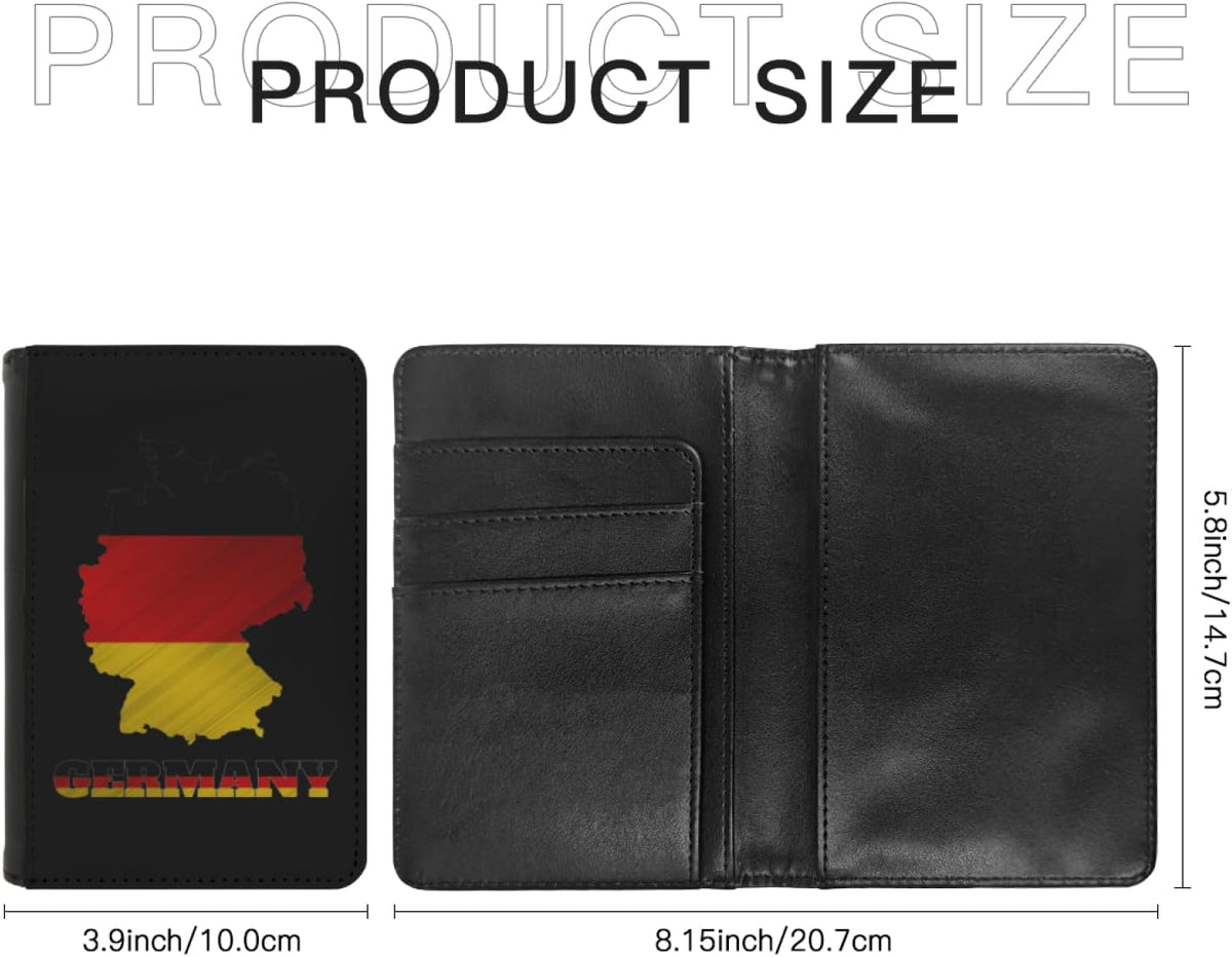 Passport Holder Cover South Korea South Korean Flag Map PU Leather Case Wallet Passport Book Protector for Women Men Flying Travel Fashion Gift