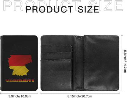 Passport Holder Cover South Korea South Korean Flag Map PU Leather Case Wallet Passport Book Protector for Women Men Flying Travel Fashion Gift