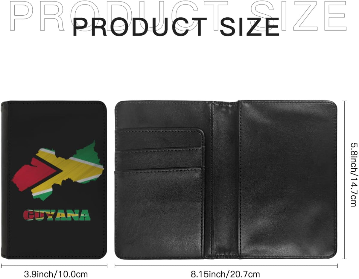 Passport Holder Cover South Korea South Korean Flag Map PU Leather Case Wallet Passport Book Protector for Women Men Flying Travel Fashion Gift