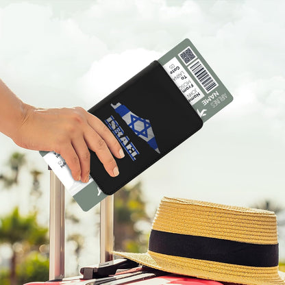 Passport Holder Cover South Korea South Korean Flag Map PU Leather Case Wallet Passport Book Protector for Women Men Flying Travel Fashion Gift