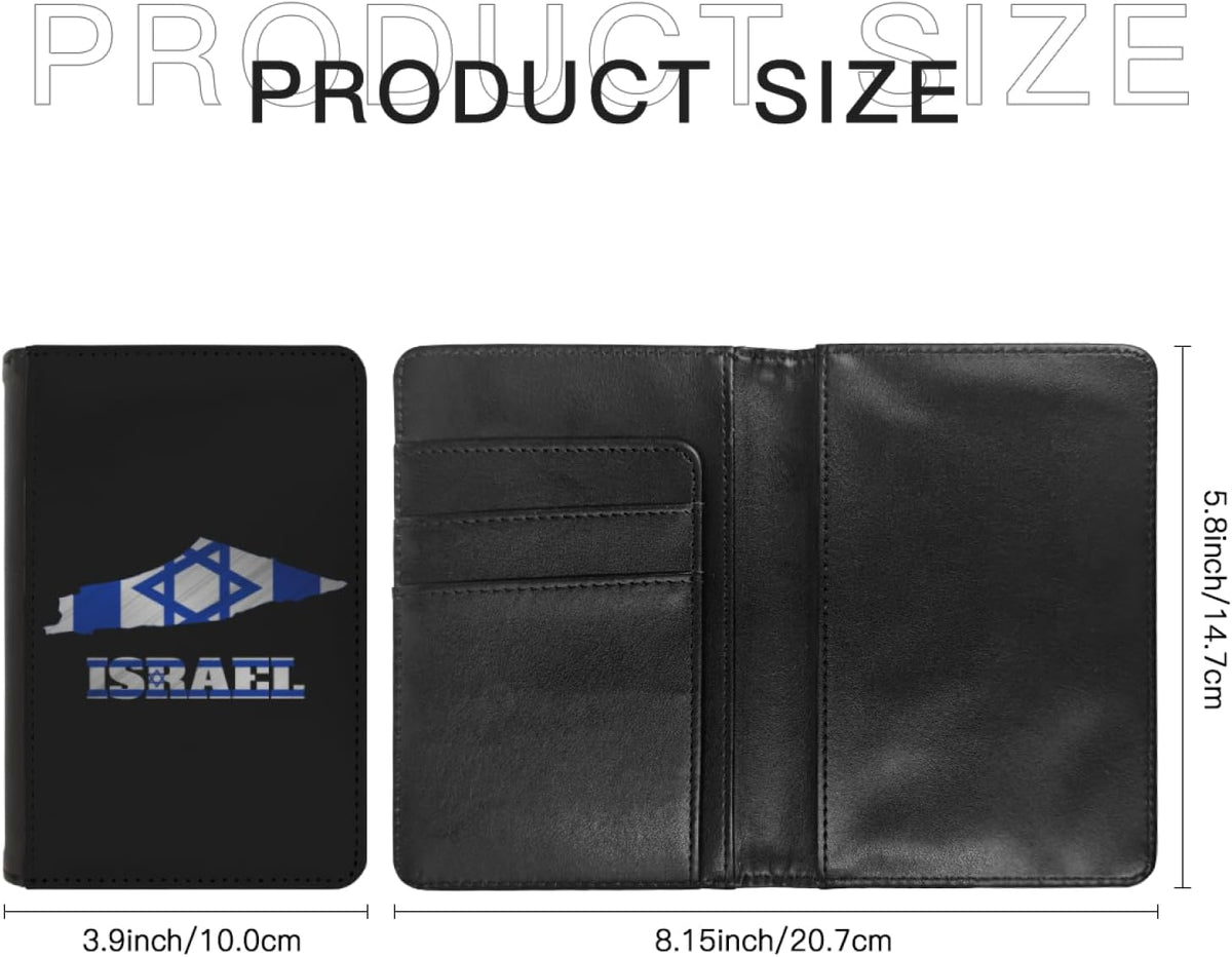 Passport Holder Cover South Korea South Korean Flag Map PU Leather Case Wallet Passport Book Protector for Women Men Flying Travel Fashion Gift