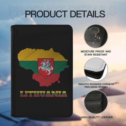 Passport Holder Cover South Korea South Korean Flag Map PU Leather Case Wallet Passport Book Protector for Women Men Flying Travel Fashion Gift