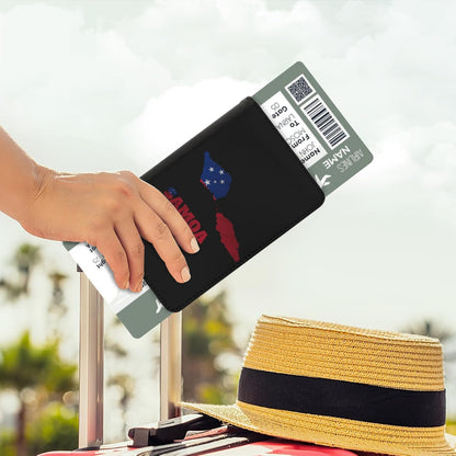 Passport Holder Cover South Korea South Korean Flag Map PU Leather Case Wallet Passport Book Protector for Women Men Flying Travel Fashion Gift