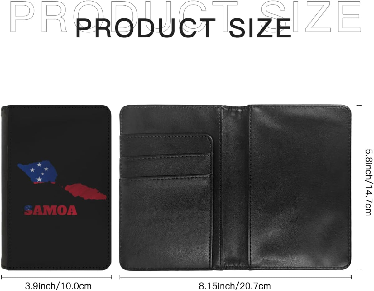 Passport Holder Cover South Korea South Korean Flag Map PU Leather Case Wallet Passport Book Protector for Women Men Flying Travel Fashion Gift
