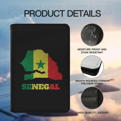 Passport Holder Cover South Korea South Korean Flag Map PU Leather Case Wallet Passport Book Protector for Women Men Flying Travel Fashion Gift