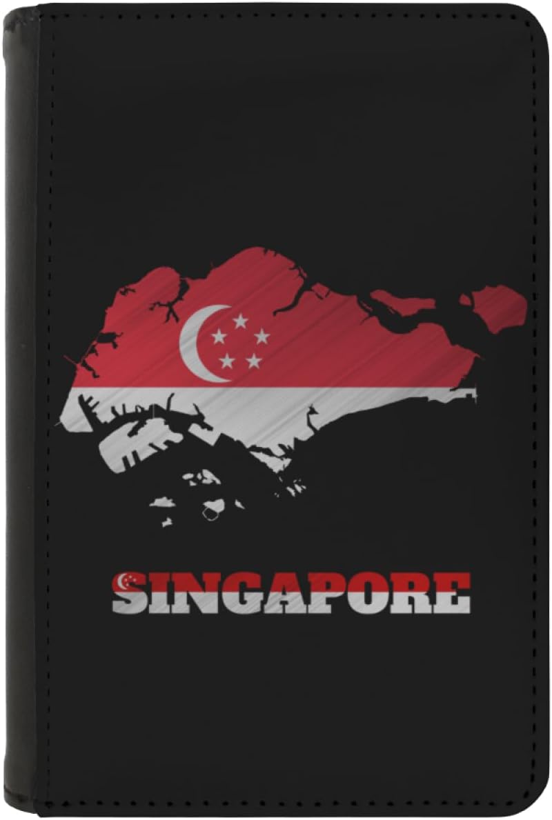Passport Holder Cover South Korea South Korean Flag Map PU Leather Case Wallet Passport Book Protector for Women Men Flying Travel Fashion Gift