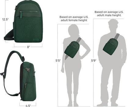 Anti-Theft Metro Sling with RFID blocking pouch