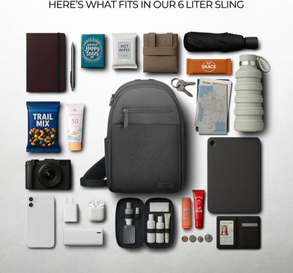 Anti-Theft Metro Sling with RFID blocking pouch