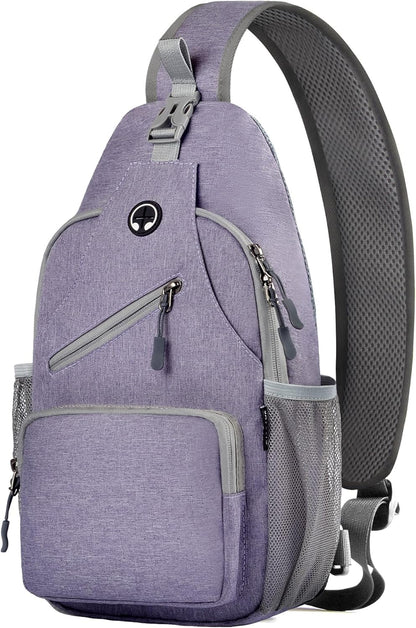 Sling Bag for Men Crossbody Backpack, Small Sling Backpack Mens Shoulder Bag, Casual Daypack Hiking Bag for Travel