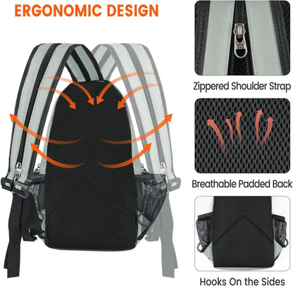 Crossbody Sling Backpack Men and Women Sling Bag Shoulder Backpack Travel Hiking Chest Bag Daypack (Grey)