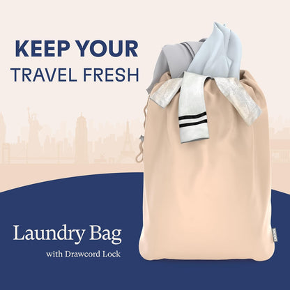 Packing Cubes for Travel with Laundry Bag (Air Black) | Suitcase organizer bags set: 4 water-resistant luggage cubes, XL to Small, + laundry bag for carry-on or checked