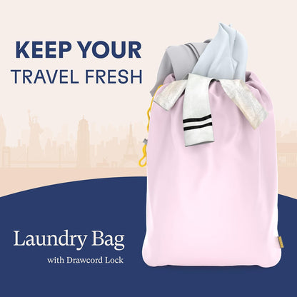 Packing Cubes for Travel with Laundry Bag (Air Black) | Suitcase organizer bags set: 4 water-resistant luggage cubes, XL to Small, + laundry bag for carry-on or checked