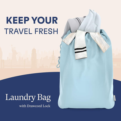 Packing Cubes for Travel with Laundry Bag (Air Black) | Suitcase organizer bags set: 4 water-resistant luggage cubes, XL to Small, + laundry bag for carry-on or checked