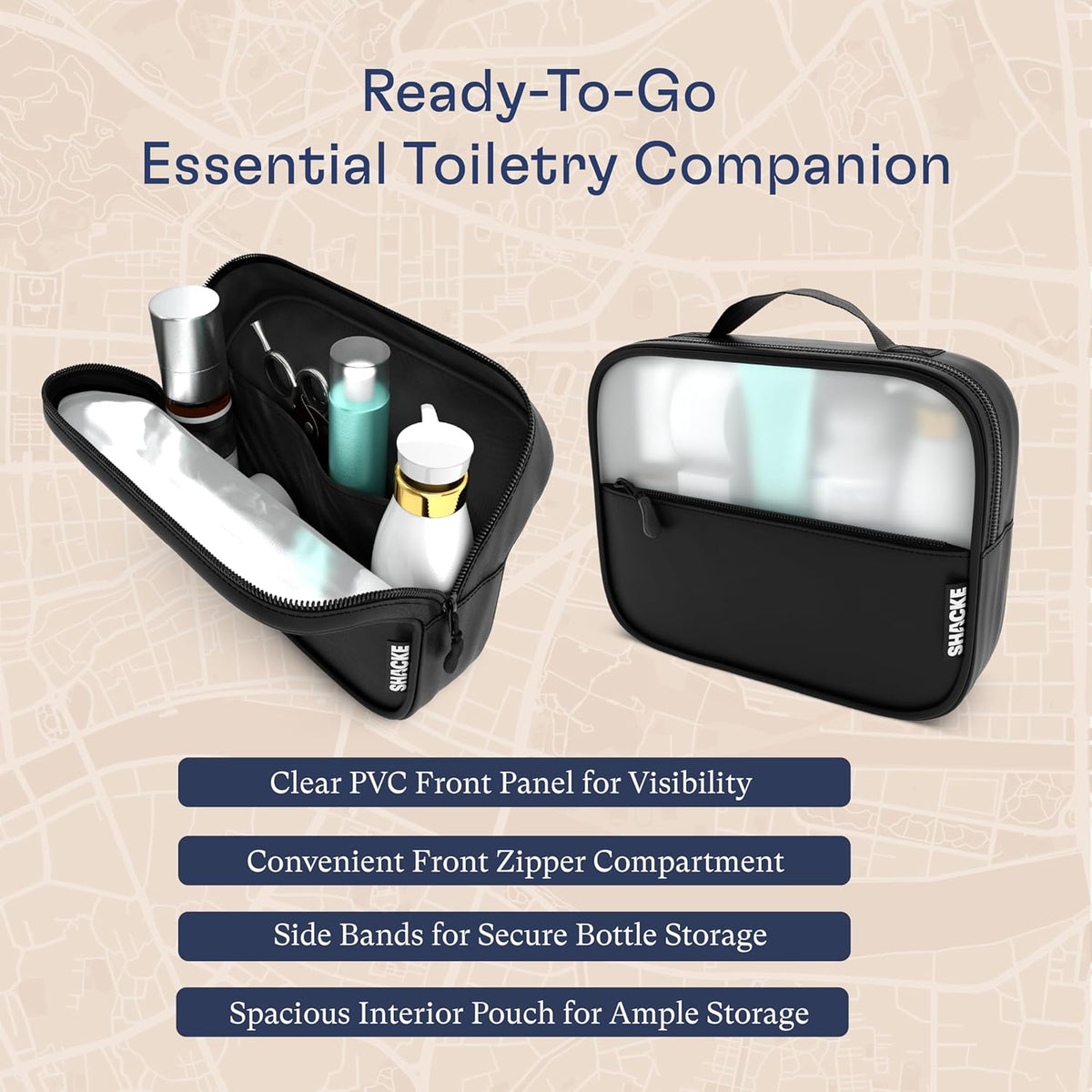 Packing Cubes for Travel with Laundry Bag (Air Black) | Suitcase organizer bags set: 4 water-resistant luggage cubes, XL to Small, + laundry bag for carry-on or checked