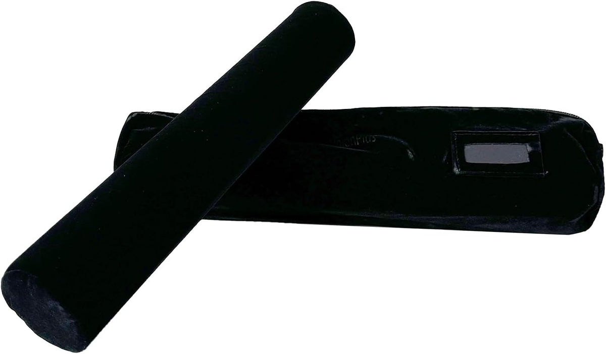 Travel Jewelry Roll, Organizer for Brackets Bangles Watches, Great Jewelry Organizer for Travel, Black (Black, Large)