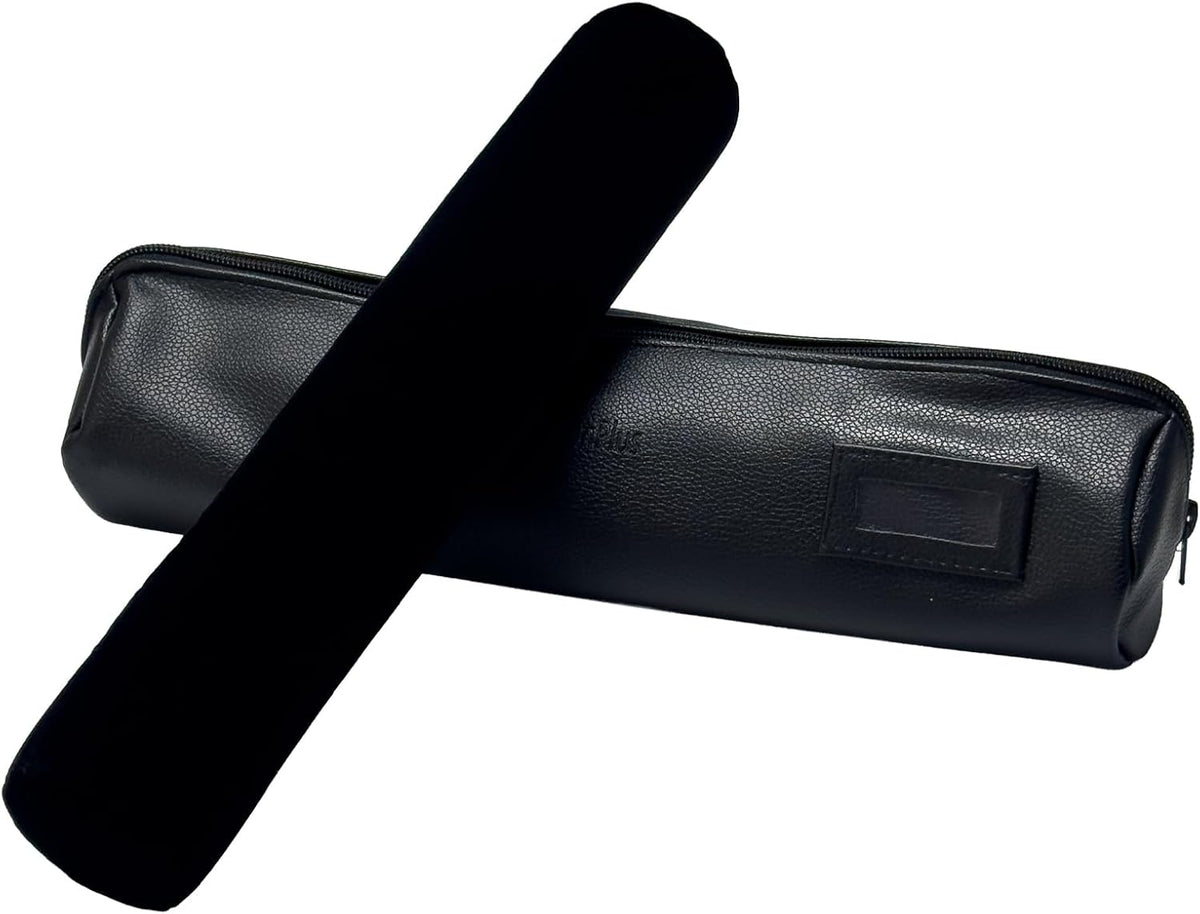 Travel Jewelry Roll, Organizer for Brackets Bangles Watches, Great Jewelry Organizer for Travel, Black (Black, Large)