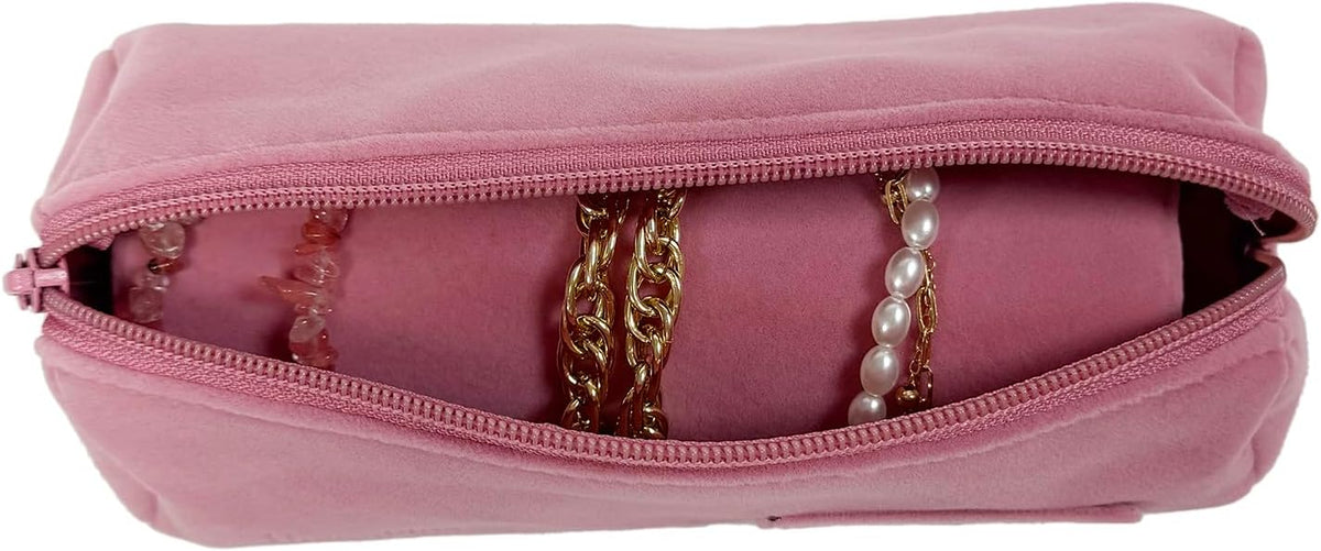 Travel Jewelry Roll, Organizer for Brackets Bangles Watches, Great Jewelry Organizer for Travel, Black (Black, Large)