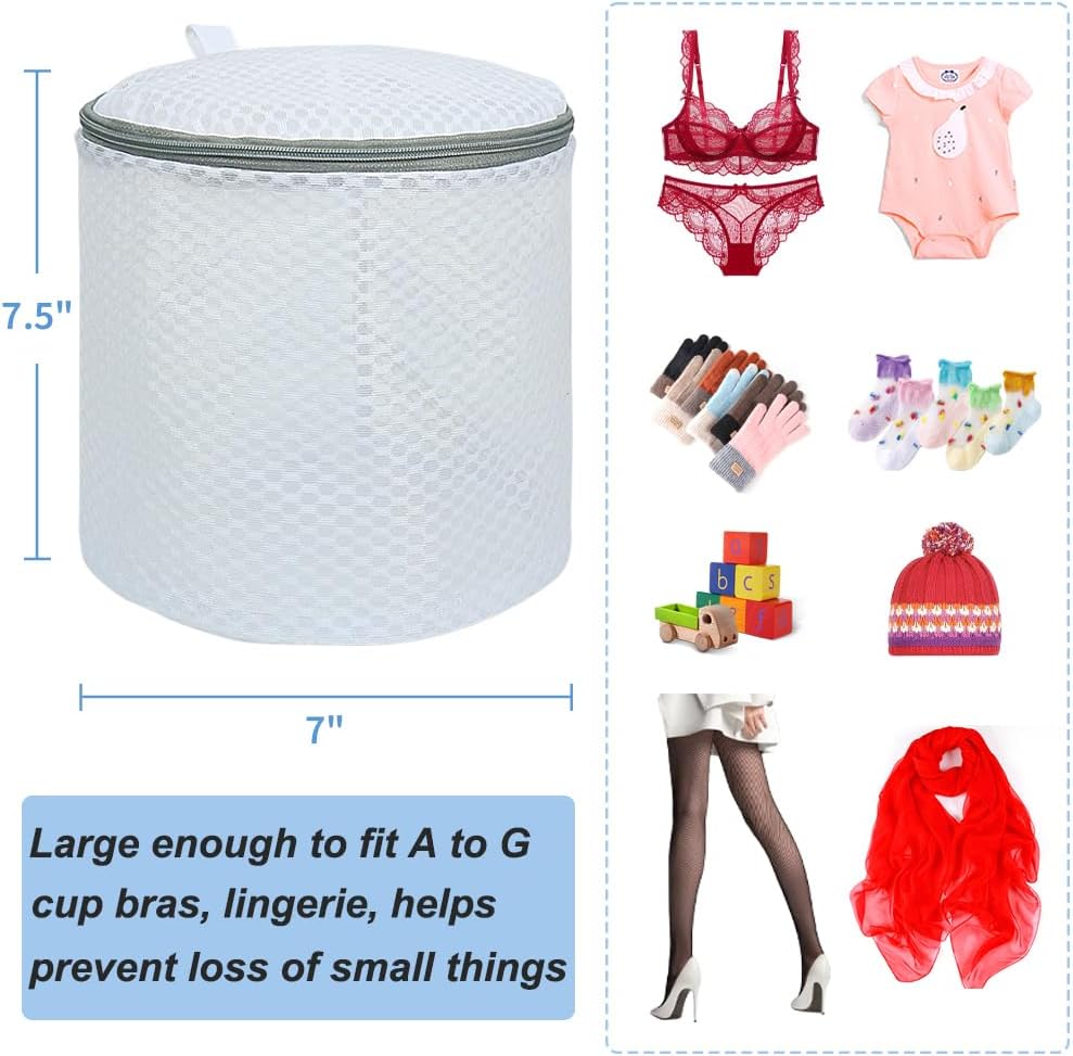 Shoe Washing Machine Bag, 2 Pack Honeycomb Mesh Laundry Bag with Zipper for Sneakers, Running Shoes, Sock, Bras, Delicates and Toys