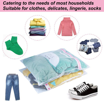 Shoe Washing Machine Bag, 2 Pack Honeycomb Mesh Laundry Bag with Zipper for Sneakers, Running Shoes, Sock, Bras, Delicates and Toys