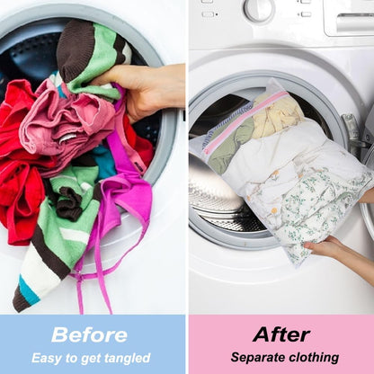 Shoe Washing Machine Bag, 2 Pack Honeycomb Mesh Laundry Bag with Zipper for Sneakers, Running Shoes, Sock, Bras, Delicates and Toys