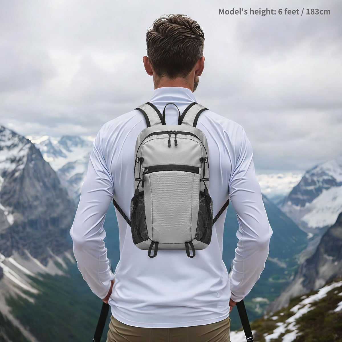 Hiking Daypack Packable, Camping Backpack Water Resistant Lightweight Polyester for Men Women Travel Outdoor