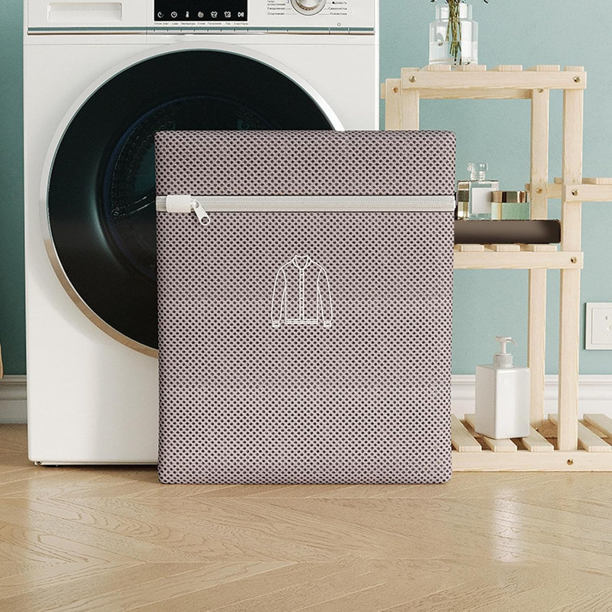 Mesh Bag for Laundry - Anti-Knot Underwear Cleaning Sack,with Zipper Machine Washable Anti-Deformation Laundry Mesh Wash Bags,for Outerwear Skirt T-Shirt Sock Pant Travel Dorm