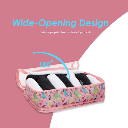 Minnie Mickey Stitch Packing Cubes - Winnie the Pooh, Princess Cinderella, Cars, Toy Story 5 Piece Packing Cubes Compression - Travel Essential - Luggage Suitcase Organizer Set