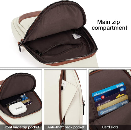 Crossbody Bags for Women Men,Leather Sling Bag Cross Body Backpack for Woman Gifts for Women Birthday Unique