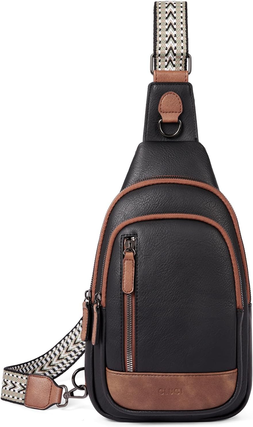 Crossbody Bags for Women Men,Leather Sling Bag Cross Body Backpack for Woman Gifts for Women Birthday Unique