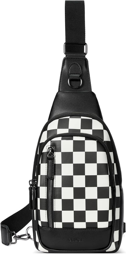Crossbody Bags for Women Men,Leather Sling Bag Cross Body Backpack for Woman Gifts for Women Birthday Unique