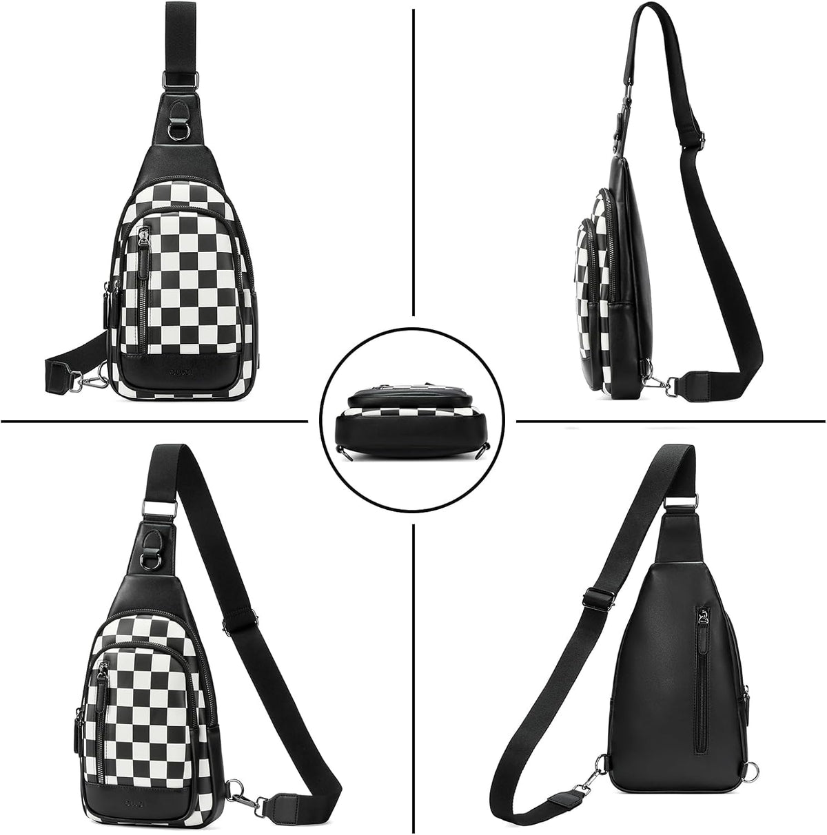 Crossbody Bags for Women Men,Leather Sling Bag Cross Body Backpack for Woman Gifts for Women Birthday Unique