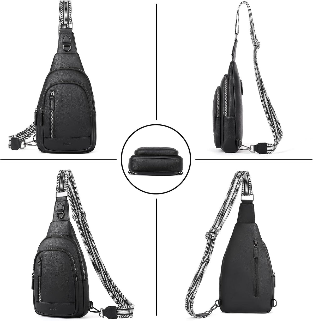 Crossbody Bags for Women Men,Leather Sling Bag Cross Body Backpack for Woman Gifts for Women Birthday Unique