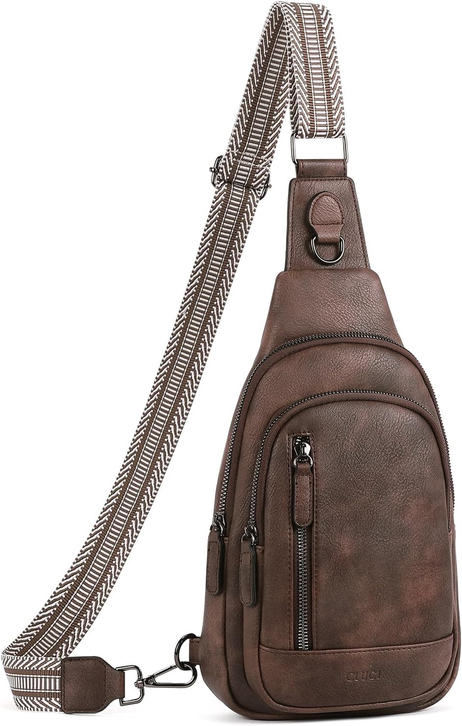 Crossbody Bags for Women Men,Leather Sling Bag Cross Body Backpack for Woman Gifts for Women Birthday Unique