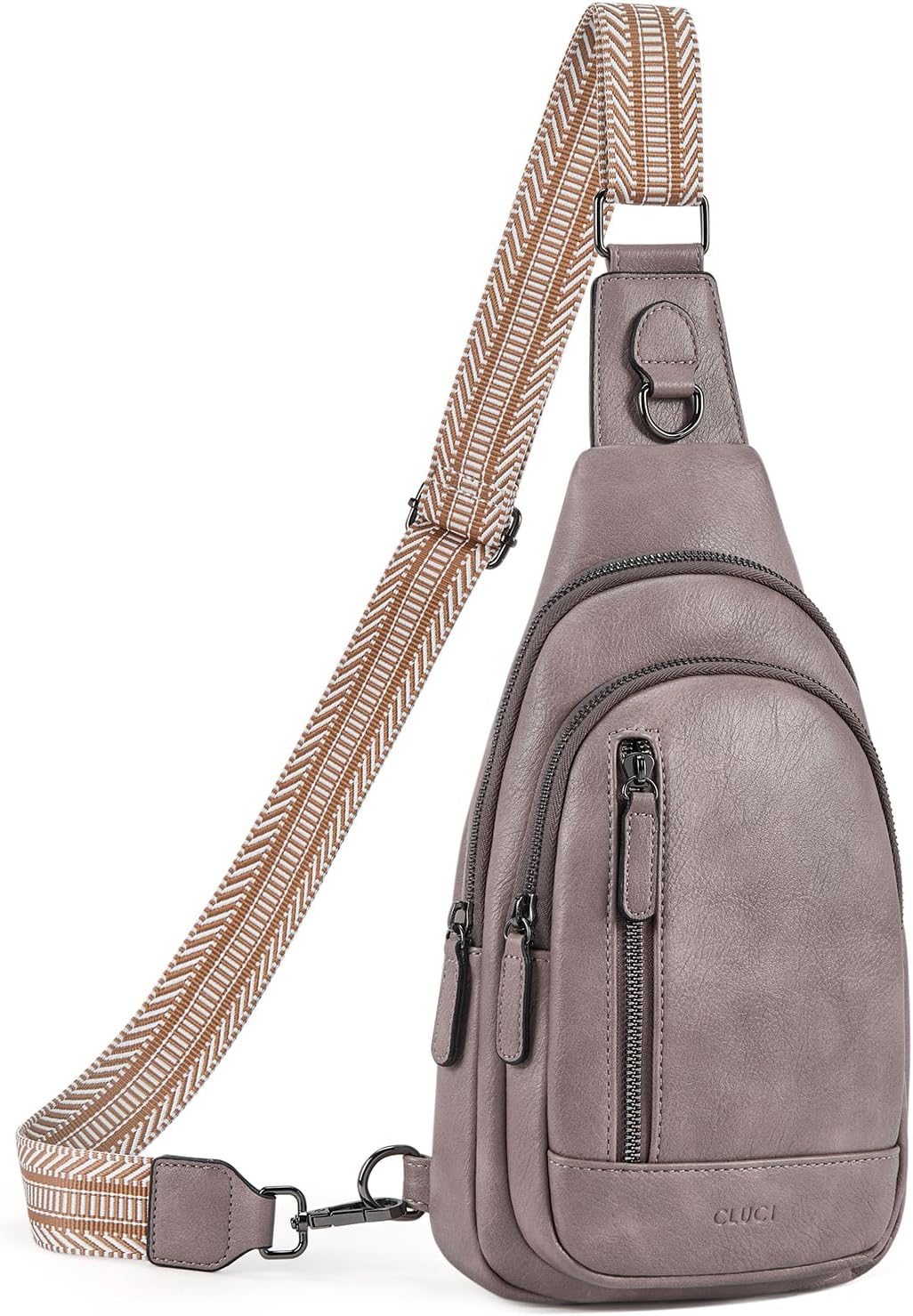 Crossbody Bags for Women Men,Leather Sling Bag Cross Body Backpack for Woman Gifts for Women Birthday Unique
